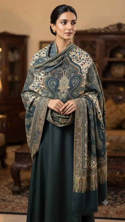 Pashmina suit : Printed shawl
