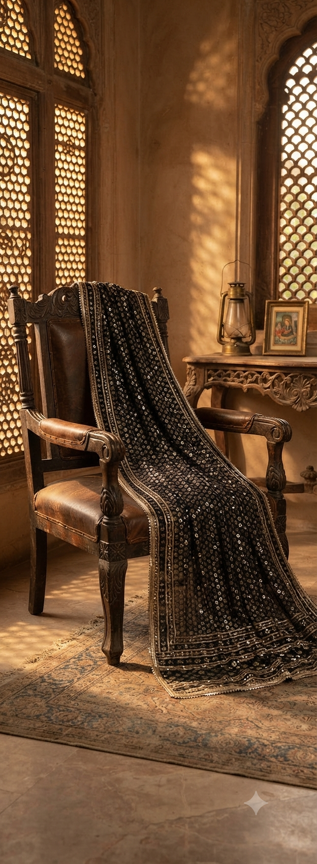 Silk zardozi shawls