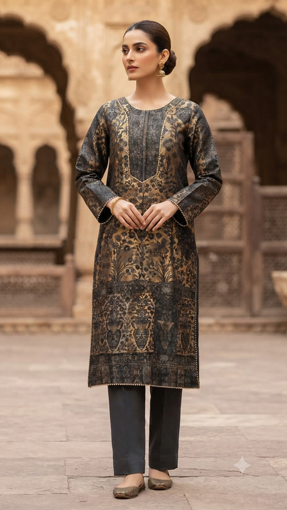 Kaani silk shirt: stitched
