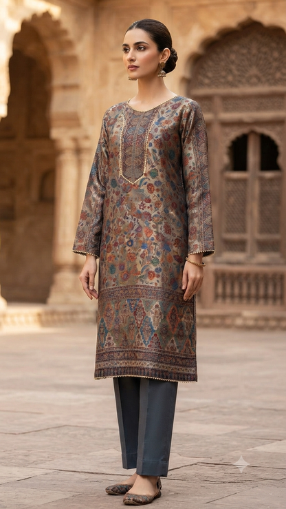 Kaani silk shirt: stitched