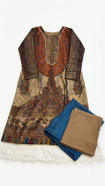 Kaani silk shirt: stitched