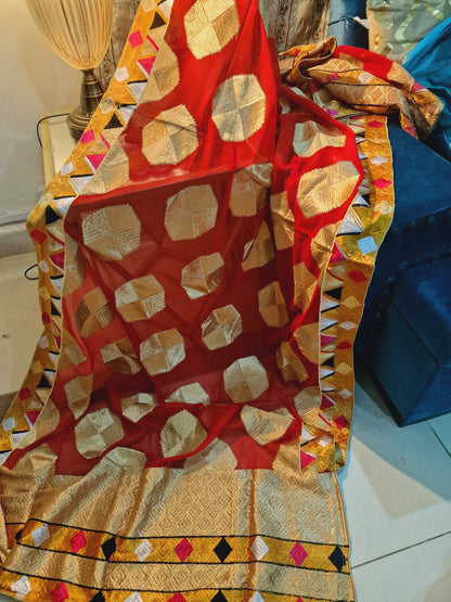 Embroidered shawl: Georgette