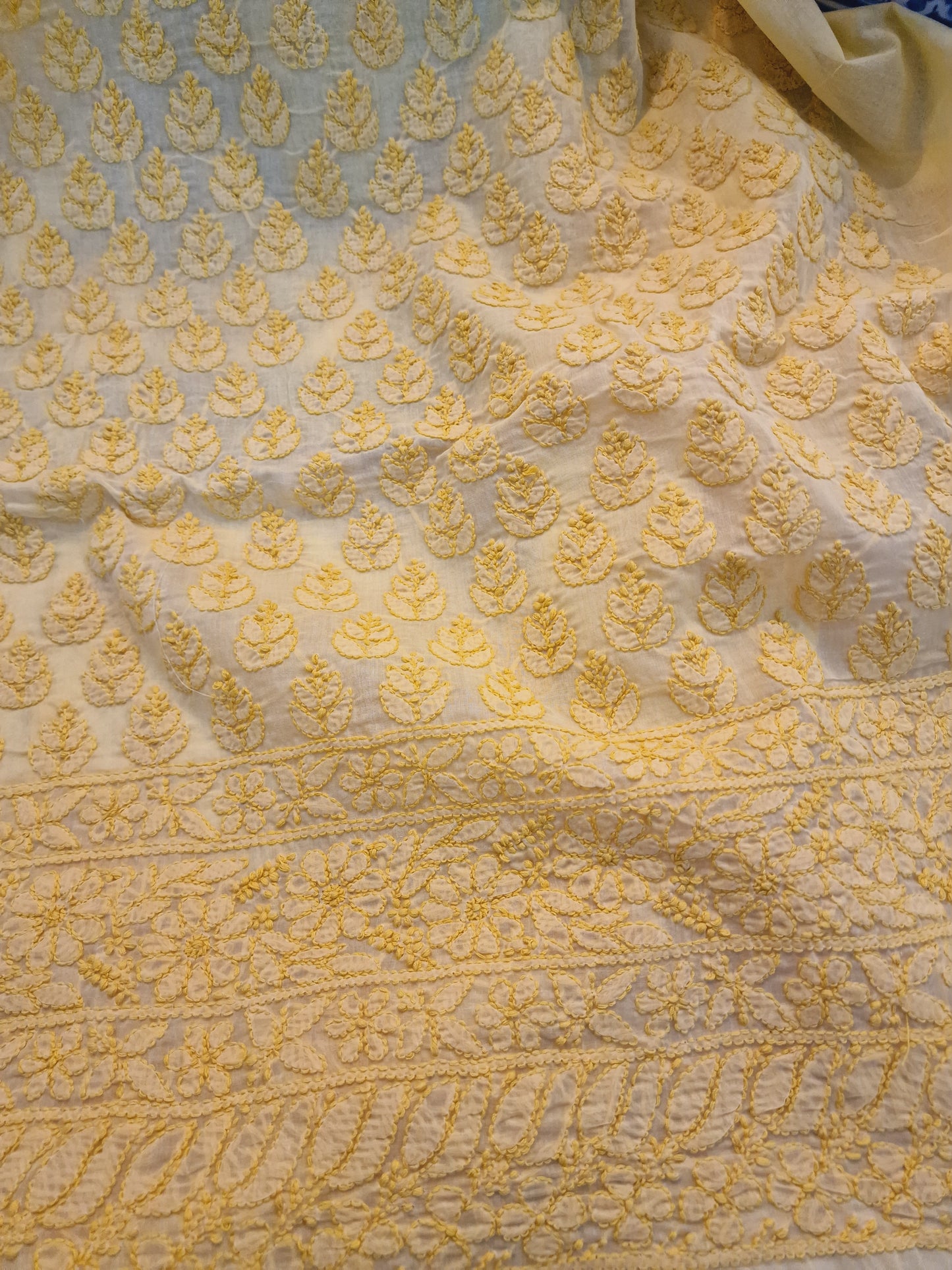 Single taar chikankari