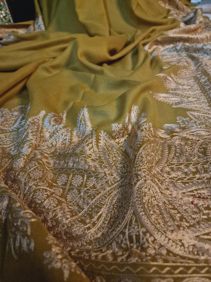 Resham kaar border shawl