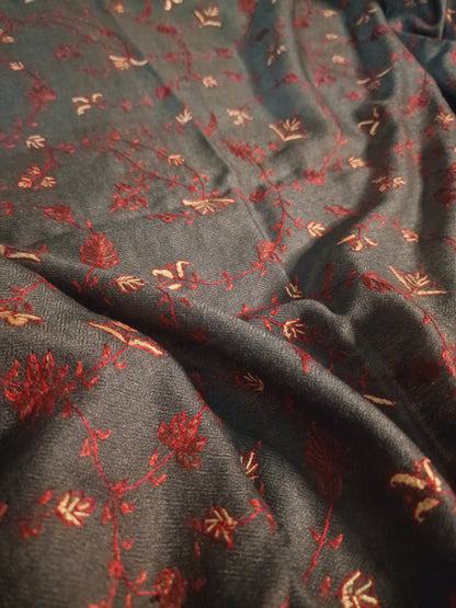 Shahtoosh hand embroidery shawl