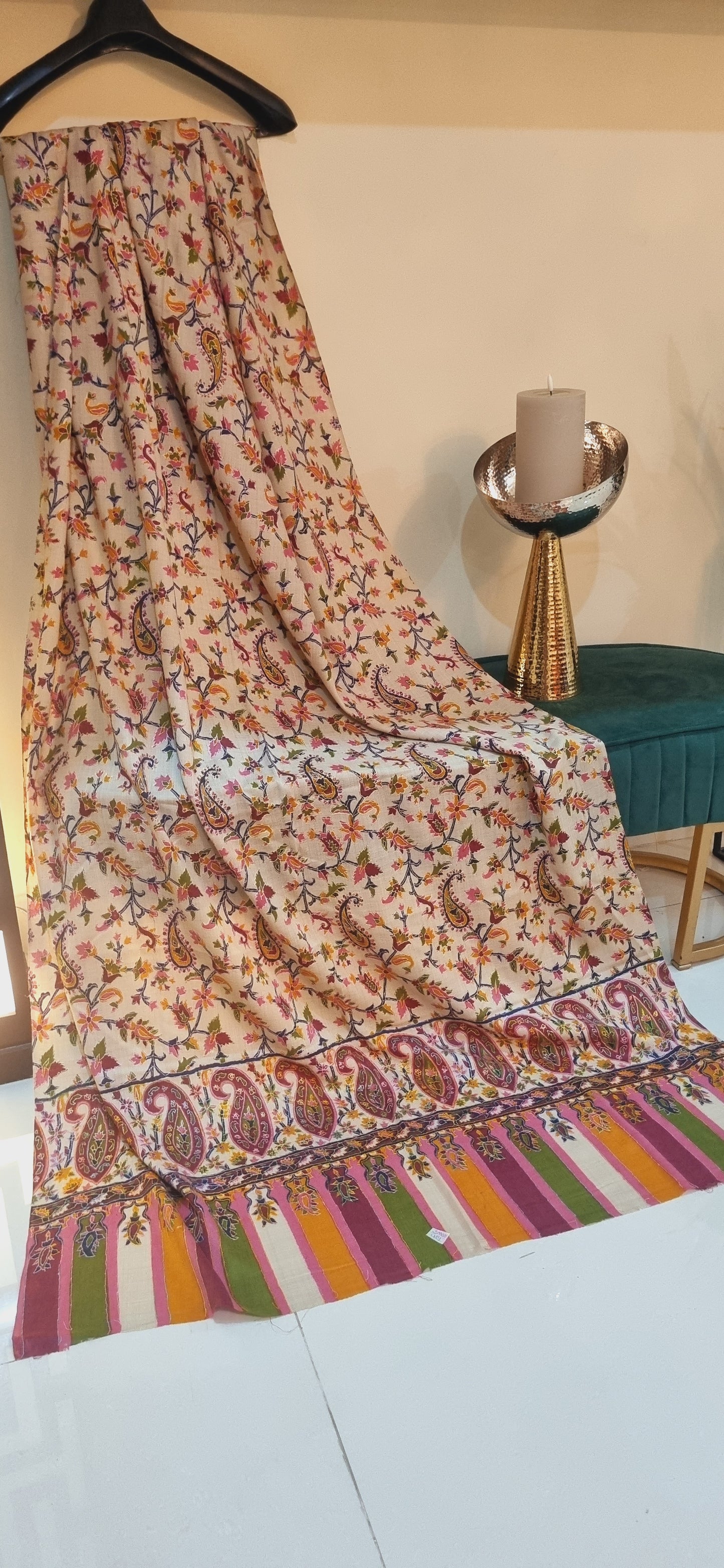 Kalamkar shawl: Pashmina