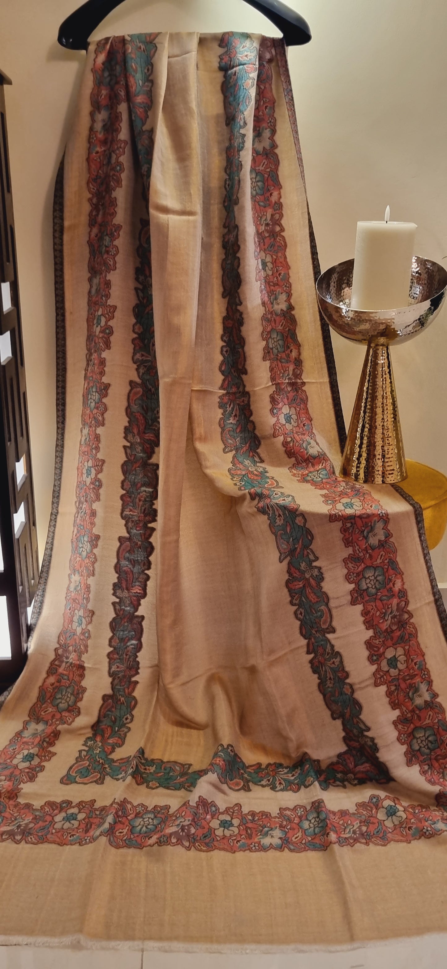 Moonlight toosh kaani shawl beige