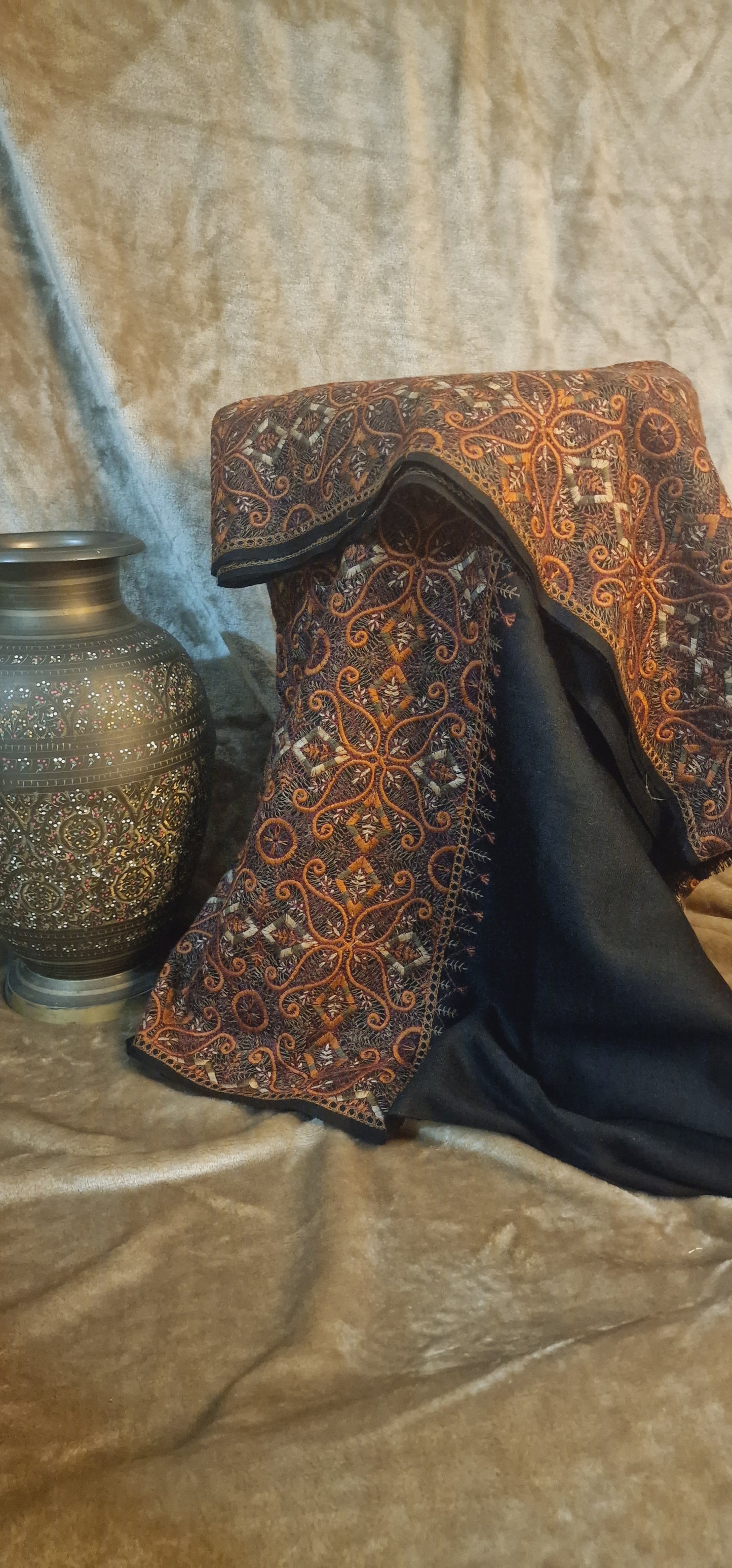 Pure papermachie: embroidered