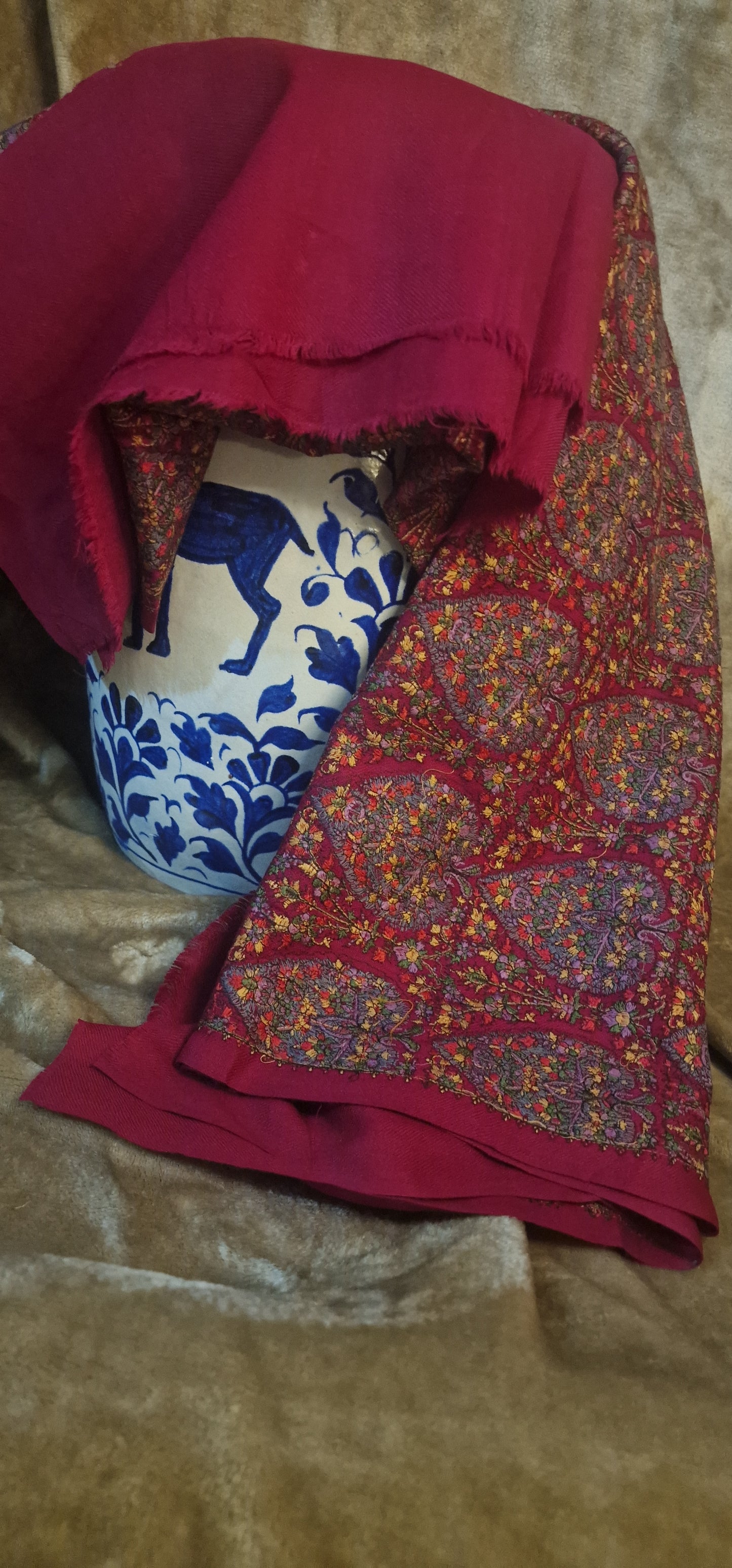 Pure papermachie: embroidered