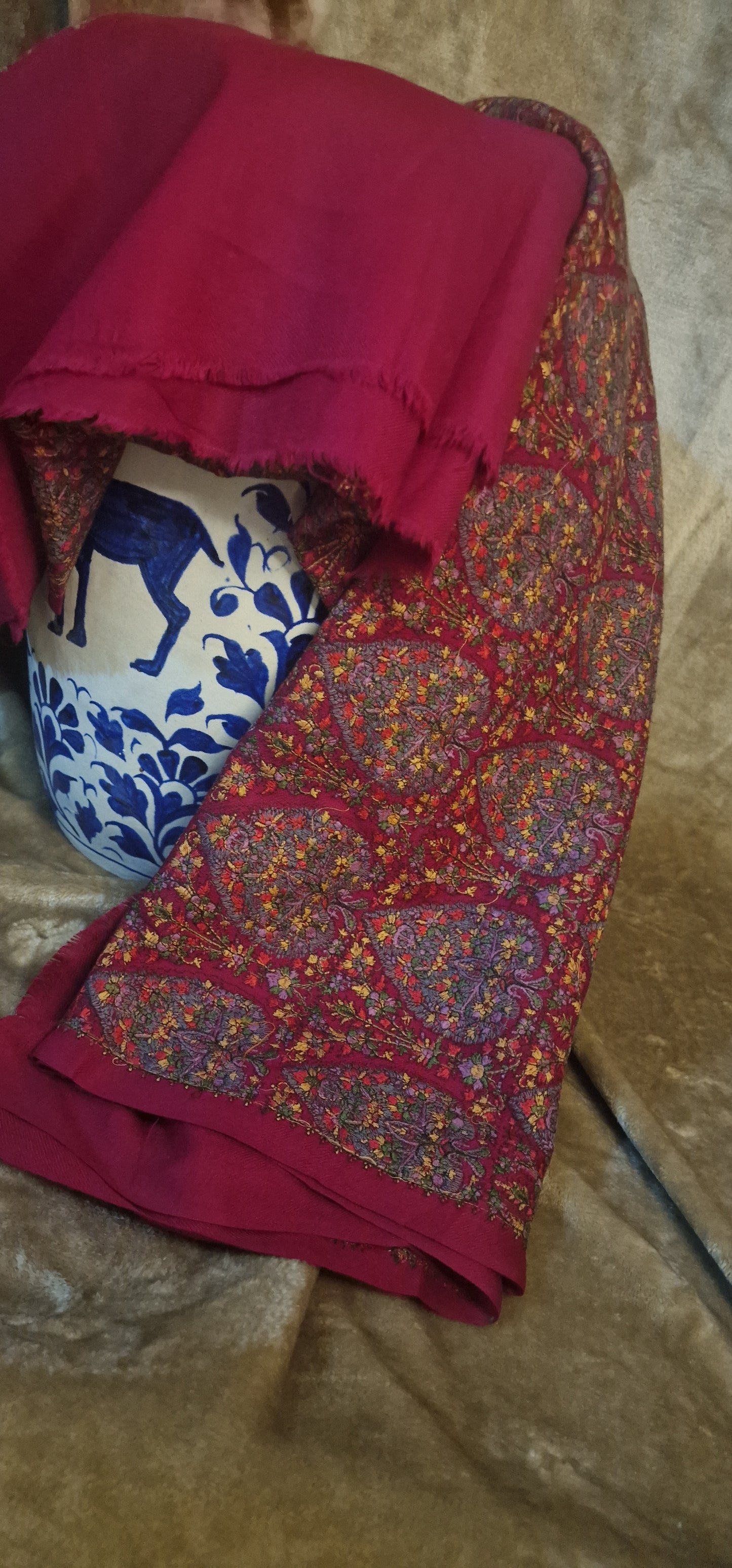 Pure papermachie: embroidered