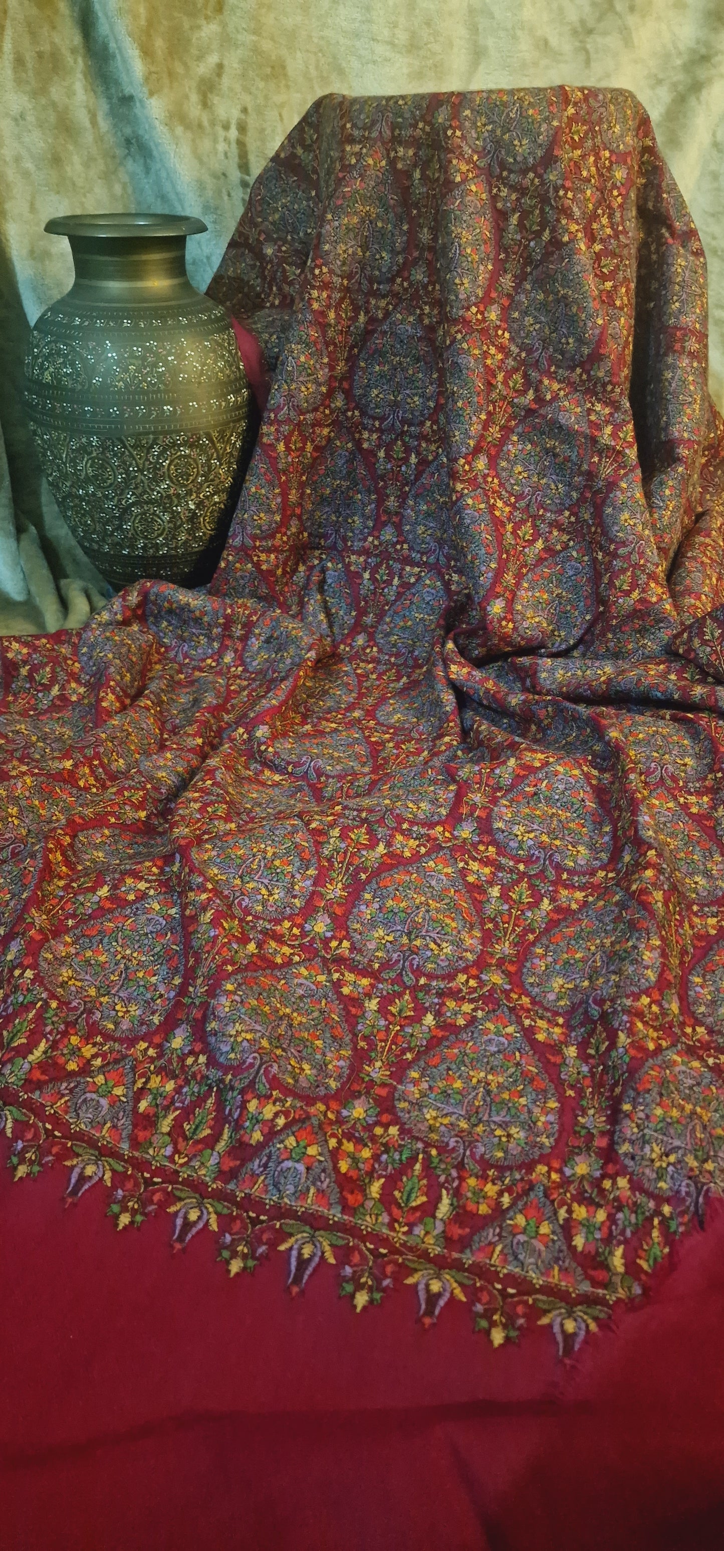 Pure papermachie: embroidered