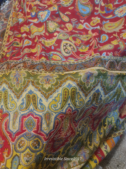 Shahtoosh: needle work kalamkari shawl