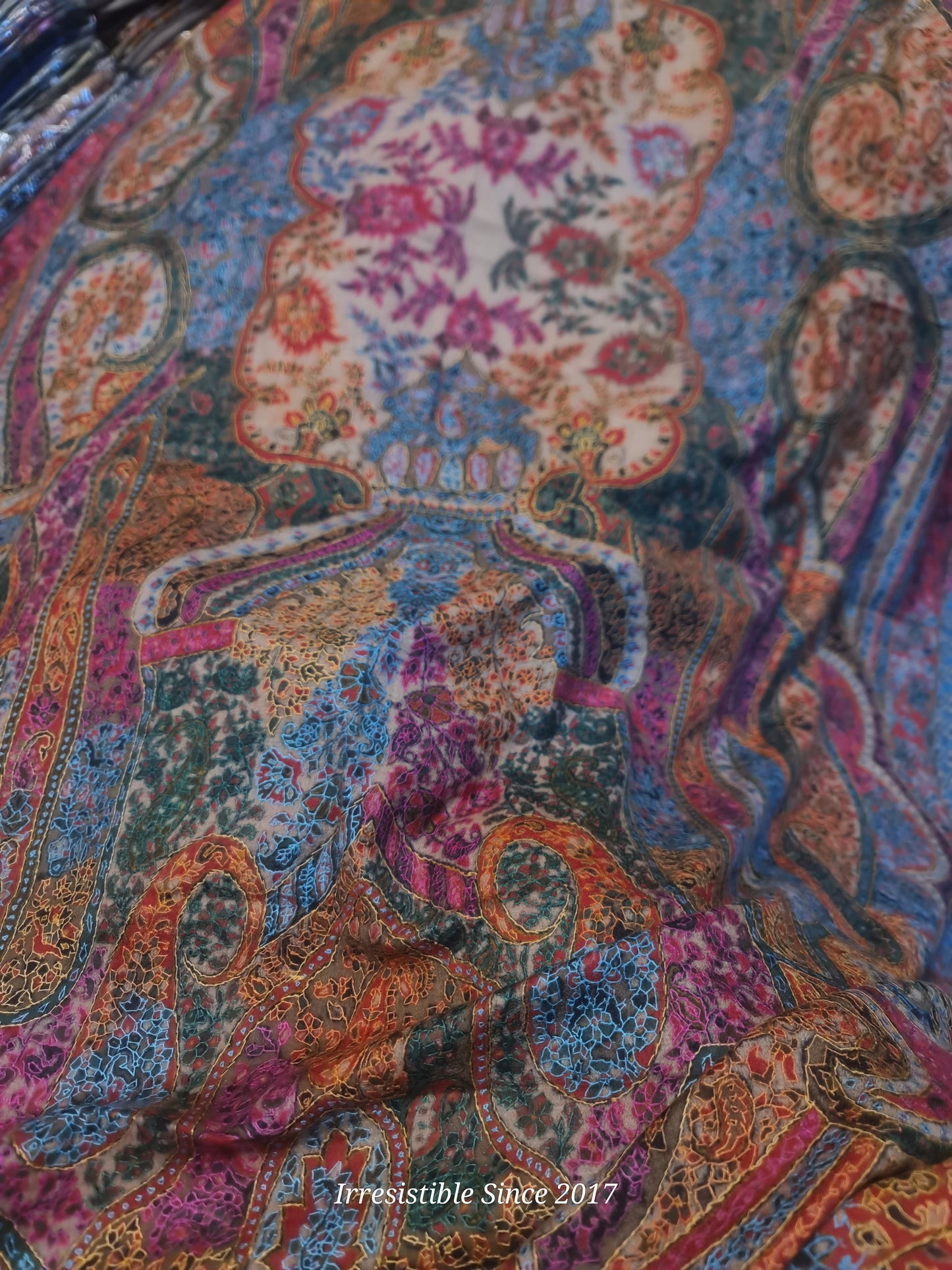 Shahtoosh: needle work kalamkari shawl