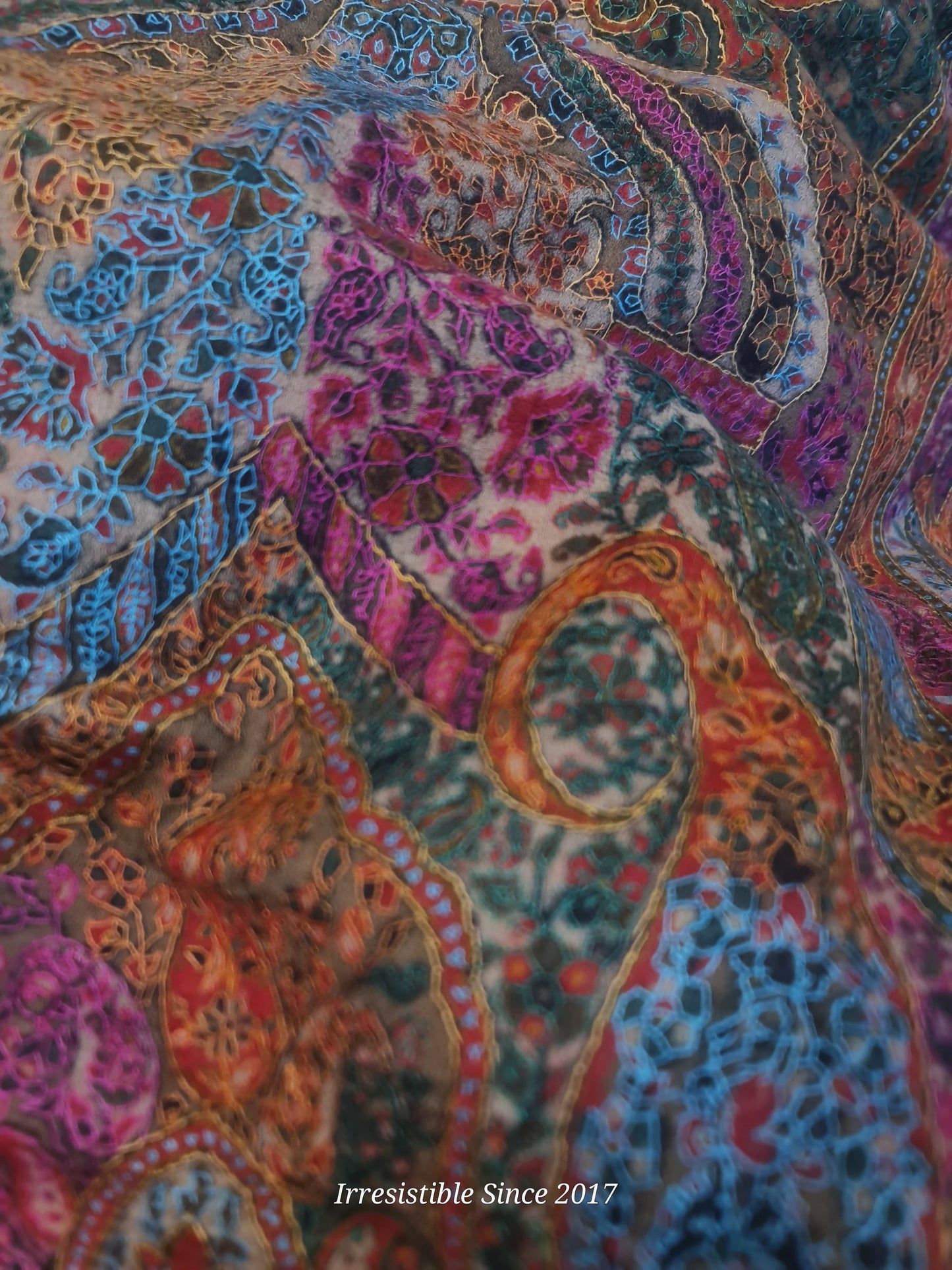 Shahtoosh: needle work kalamkari shawl