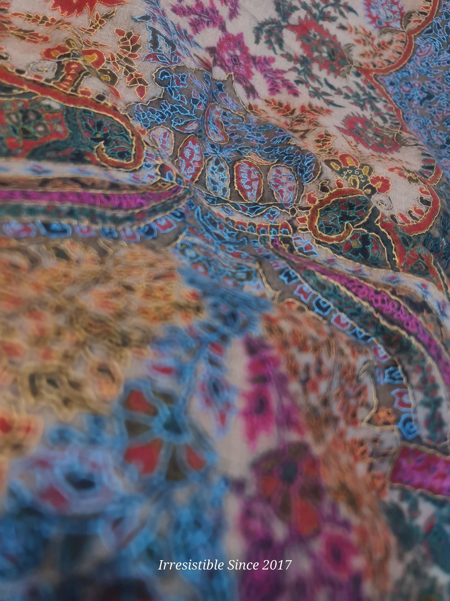 Shahtoosh: needle work kalamkari shawl