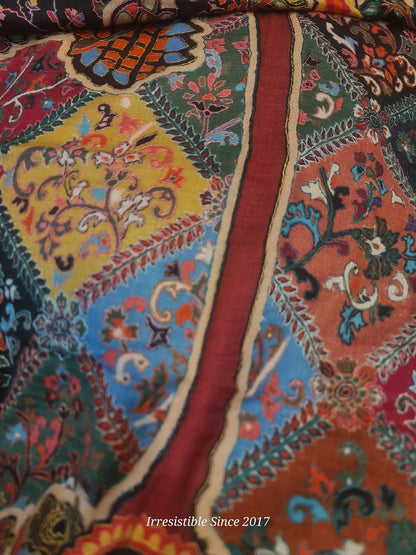 Shahtoosh: needle work kalamkari shawl