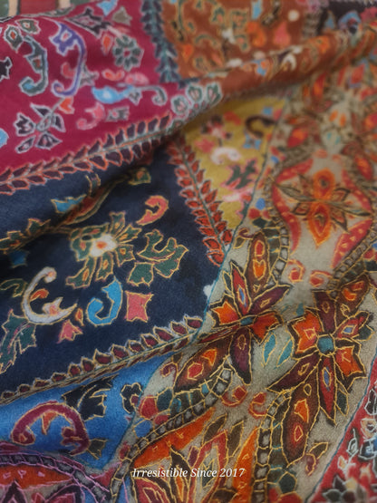 Shahtoosh: needle work kalamkari shawl