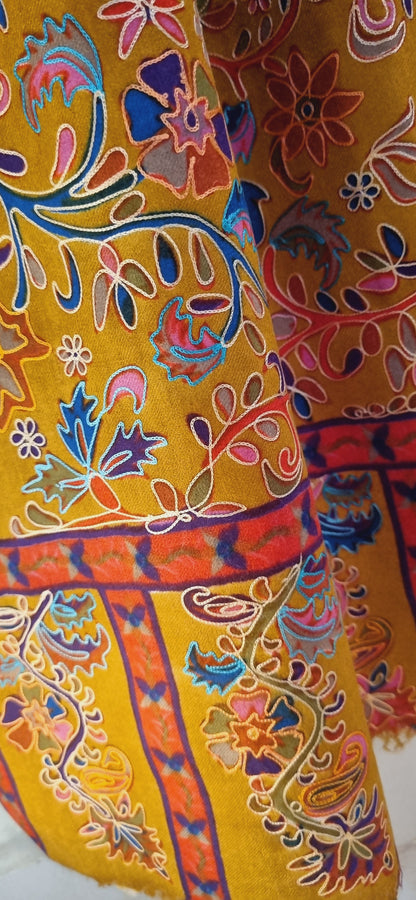 Sale Embroidered minishawls: Reelkar pashmina