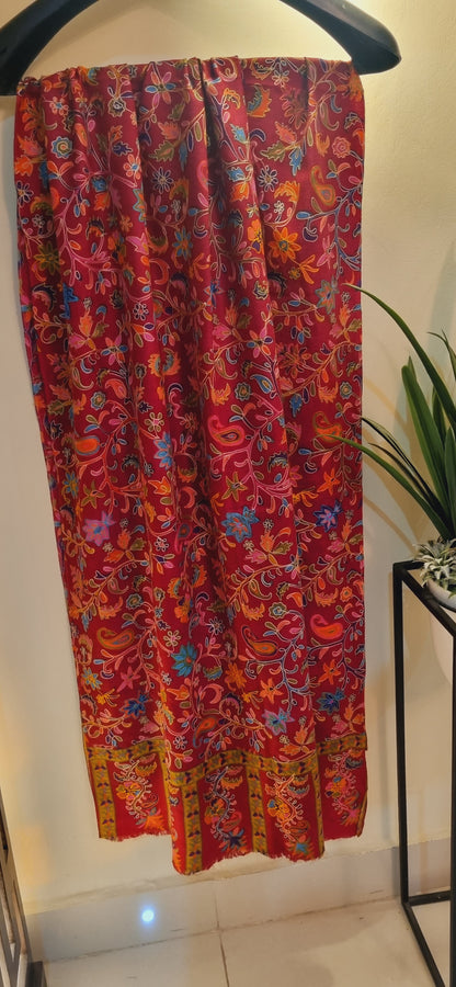 Sale Embroidered minishawls: Reelkar pashmina