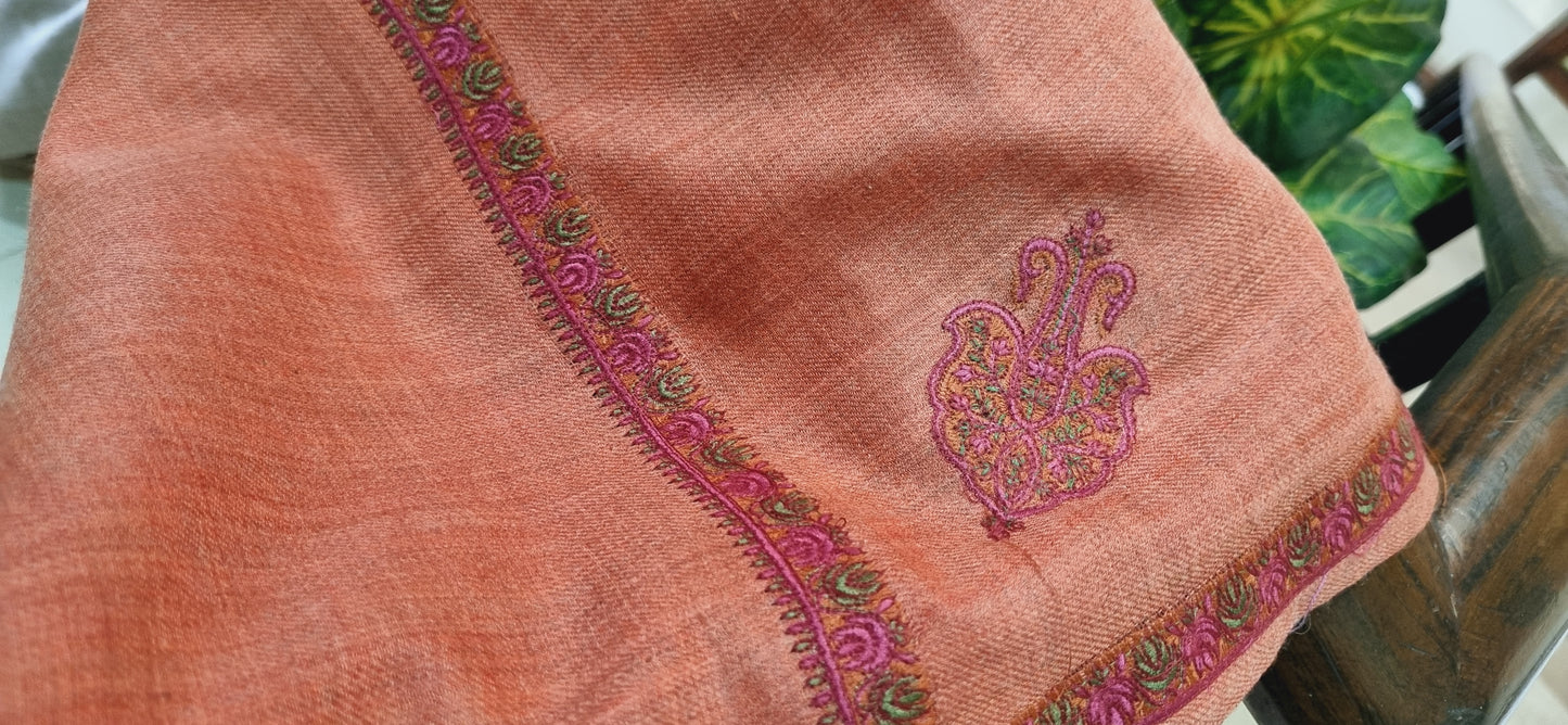 Embroidered shawl: Pashmina