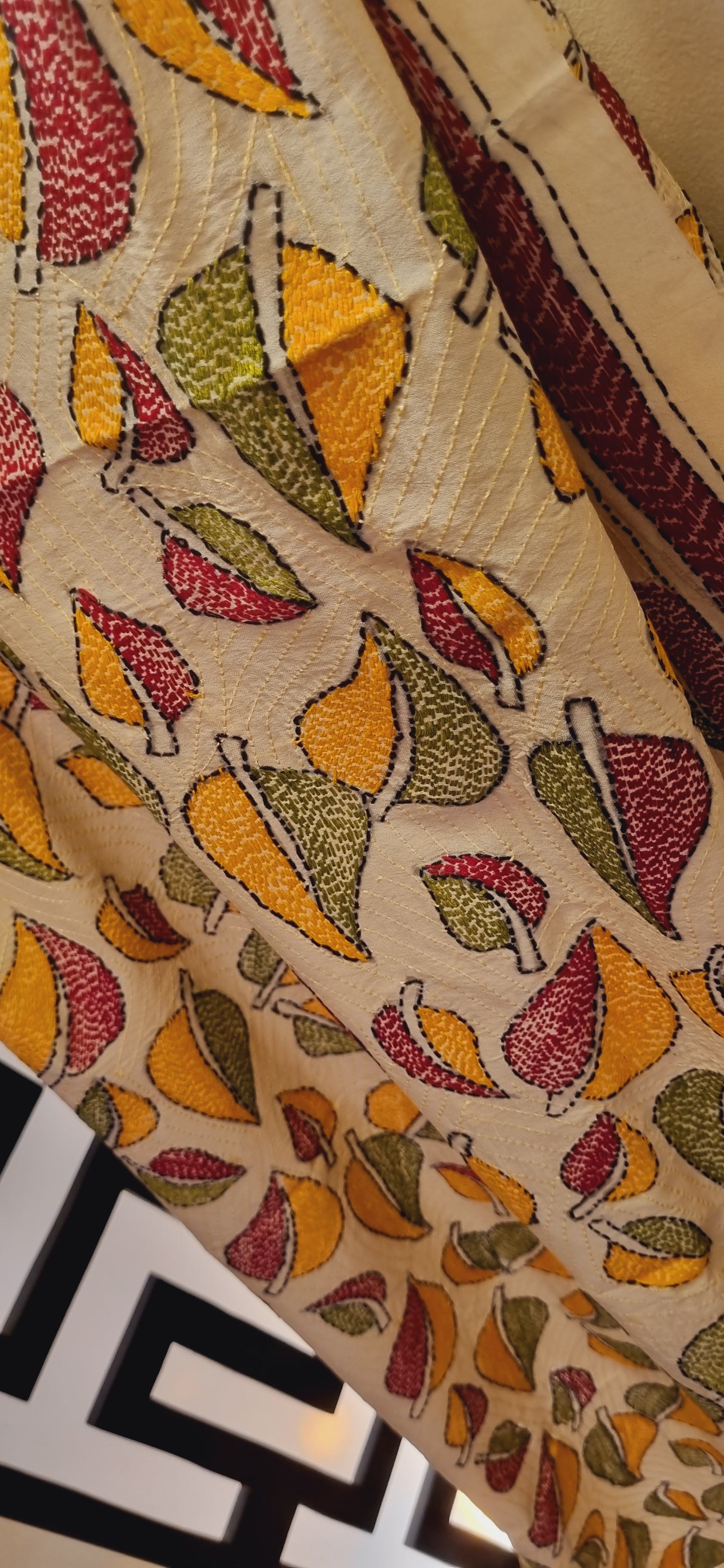 Sale: kantha dupata Chanderi silk