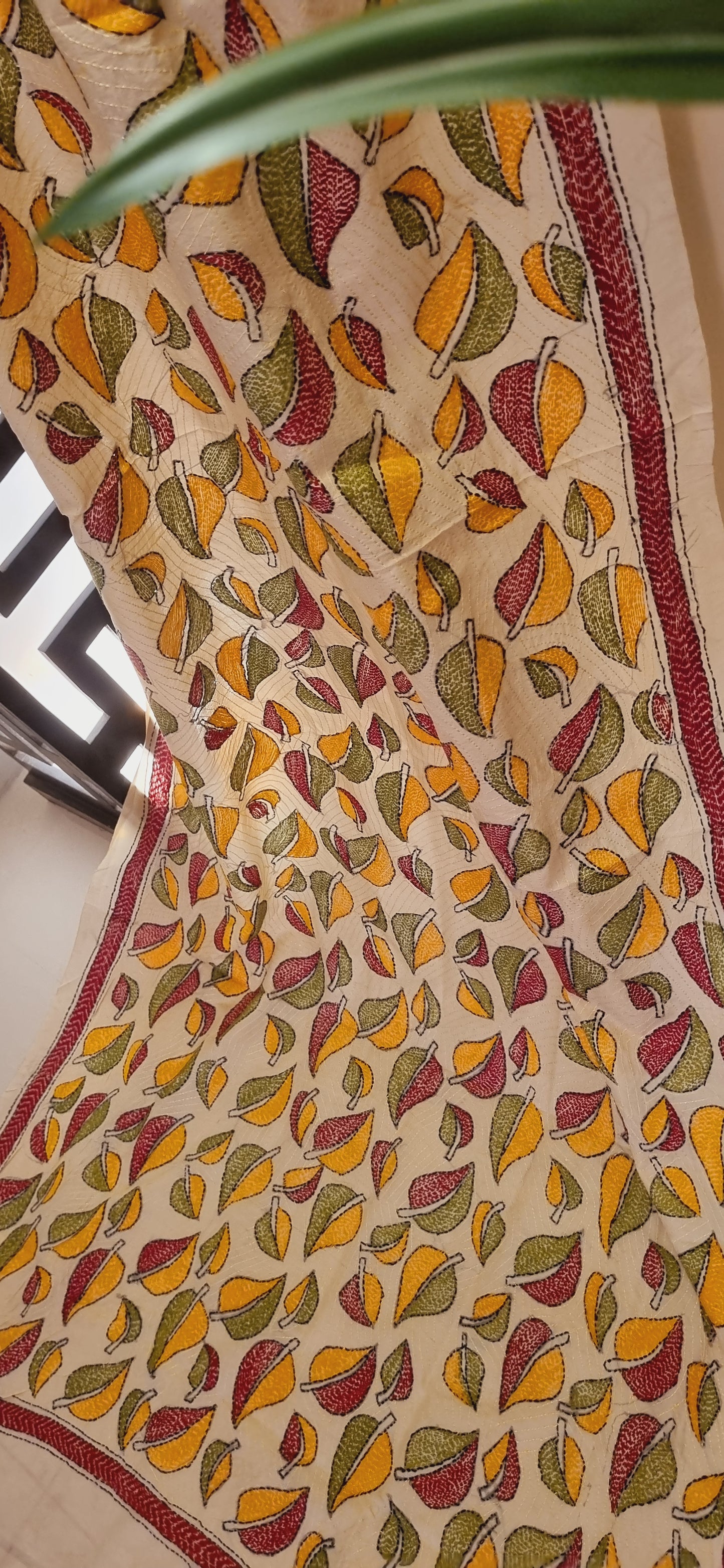 Sale: kantha dupata Chanderi silk