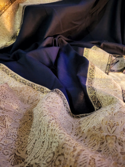 Peacock border : pashmina shawl