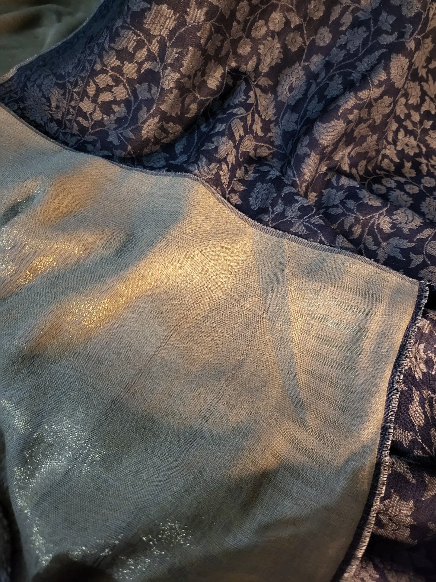 Reversible moonlight: kani shawl