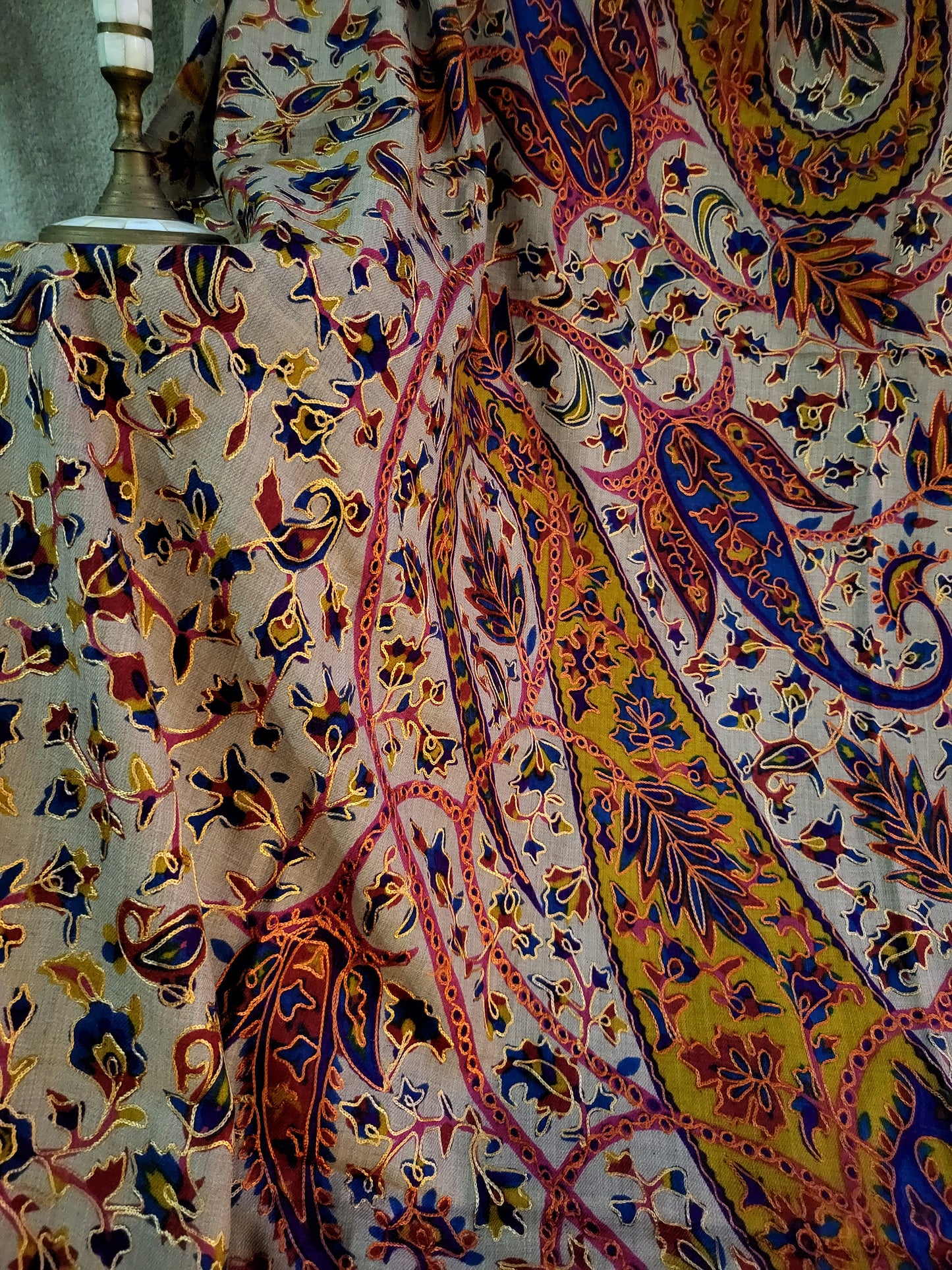 Kalamkari: Embroidered shawl