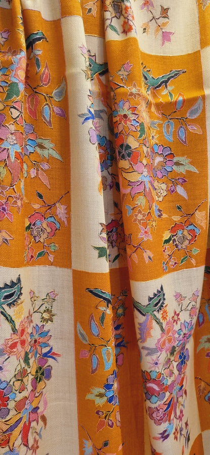 Kalamkar shawl: toosh pashmina