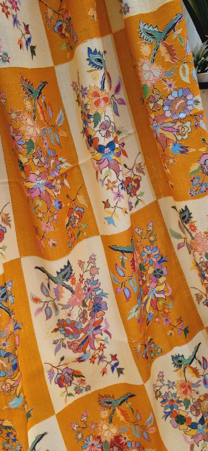 Kalamkar shawl: toosh pashmina