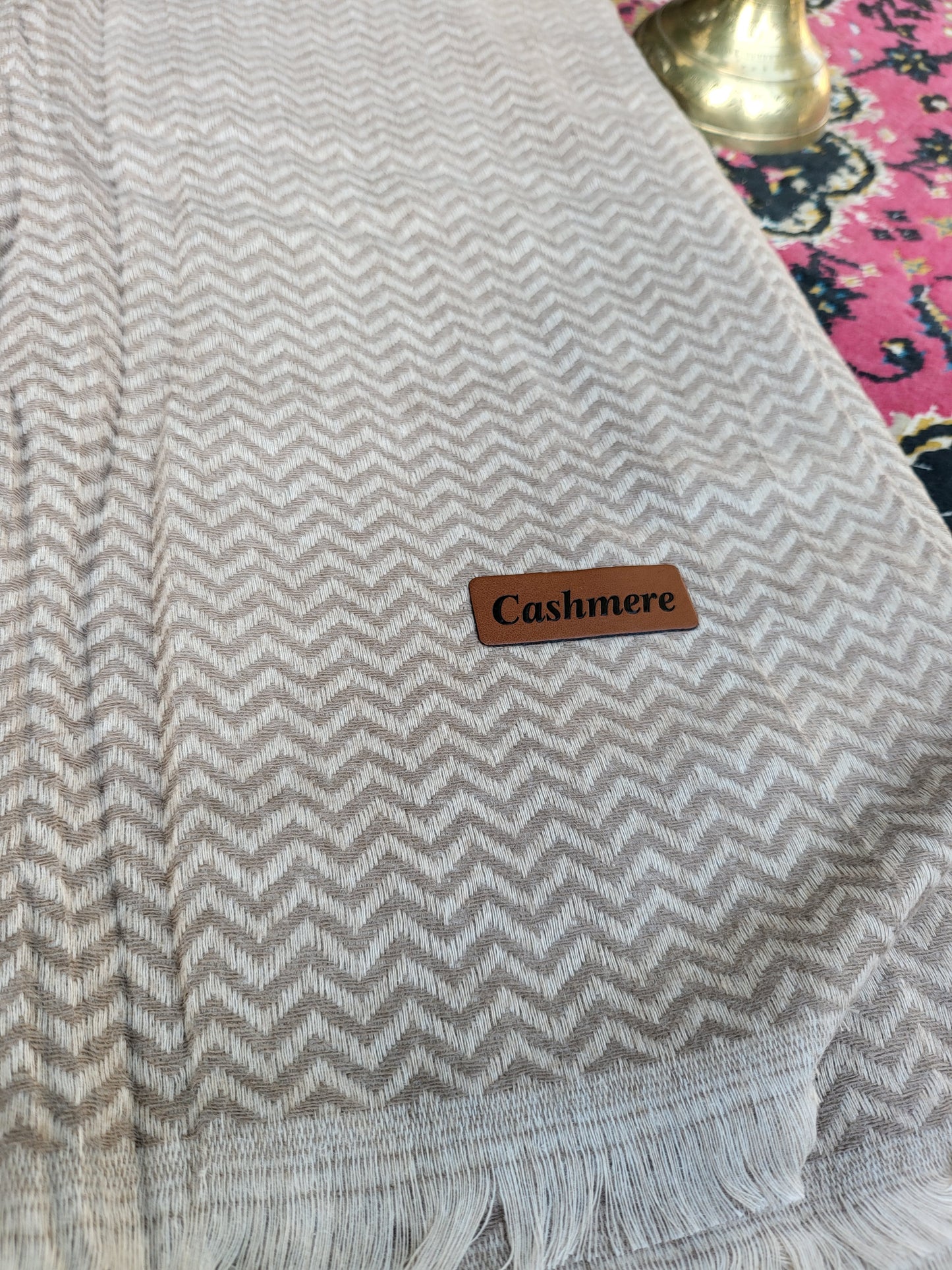 Cashmere : Reversible shawl