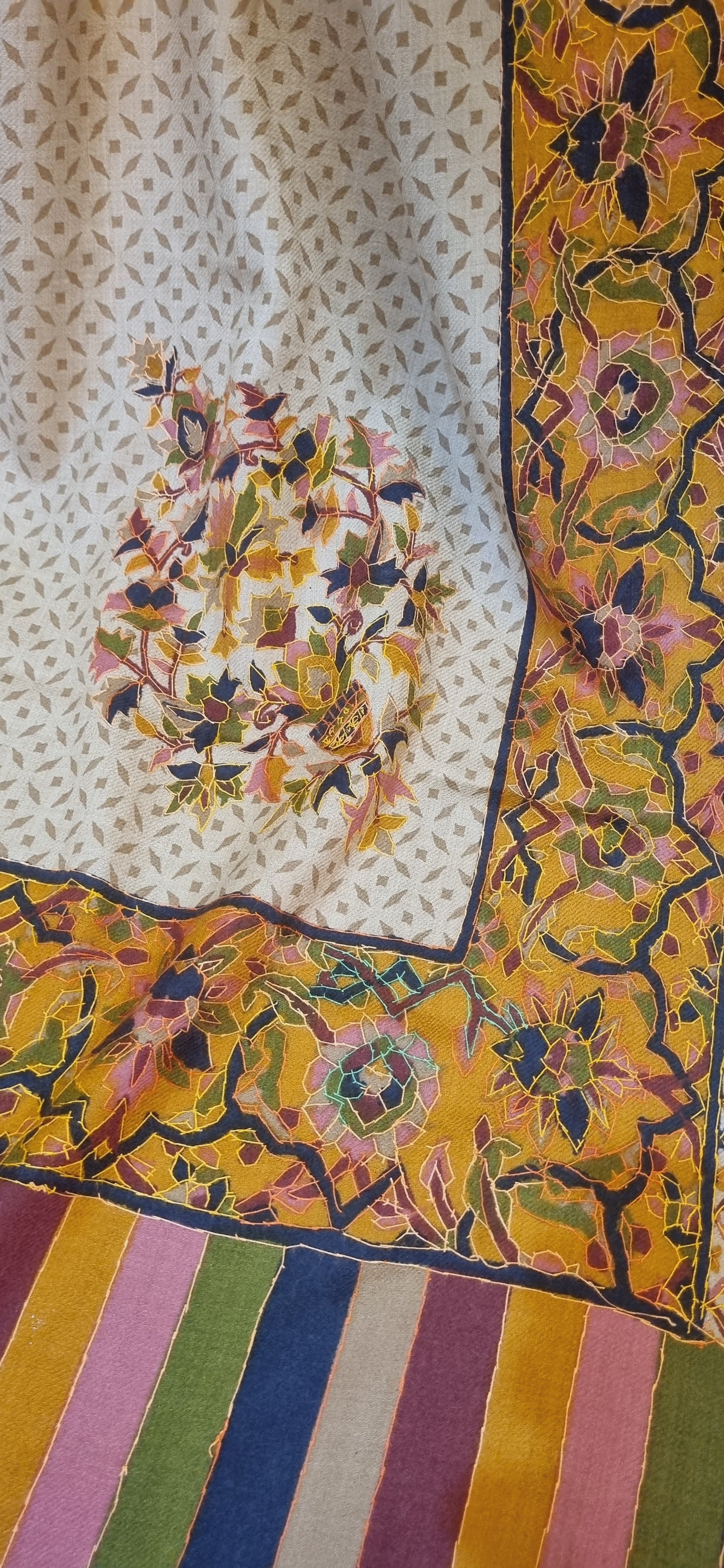 Kalamkar pashmina: shawl