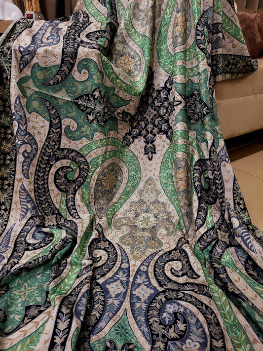 Reelkaar kalamkari: Embroidered shawl