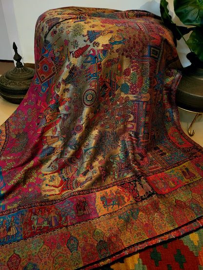 Shahjahan moonlight: Kanni shawl
