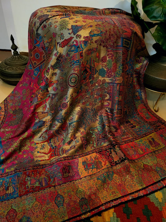 Shahjahan moonlight: Kanni shawl