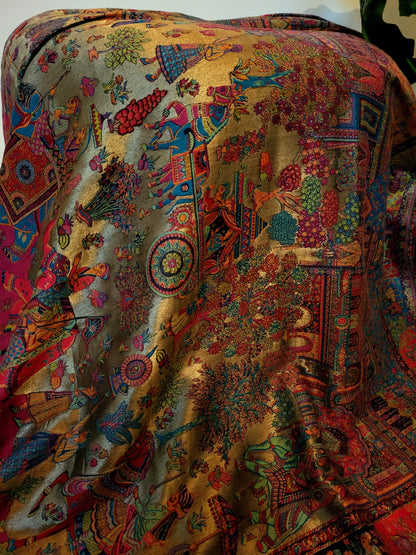 Shahjahan moonlight: Kanni shawl