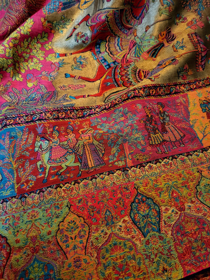 Shahjahan moonlight: Kanni shawl