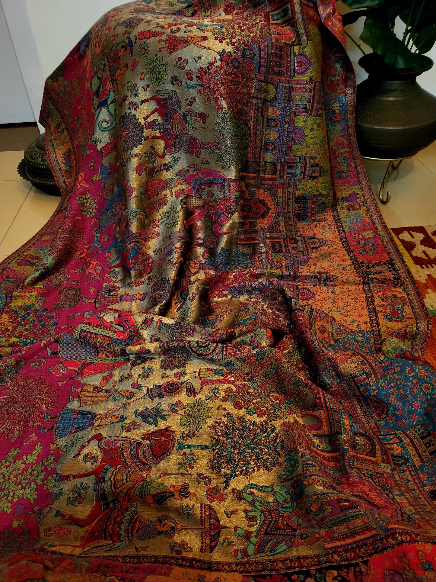 Shahjahan moonlight: Kanni shawl