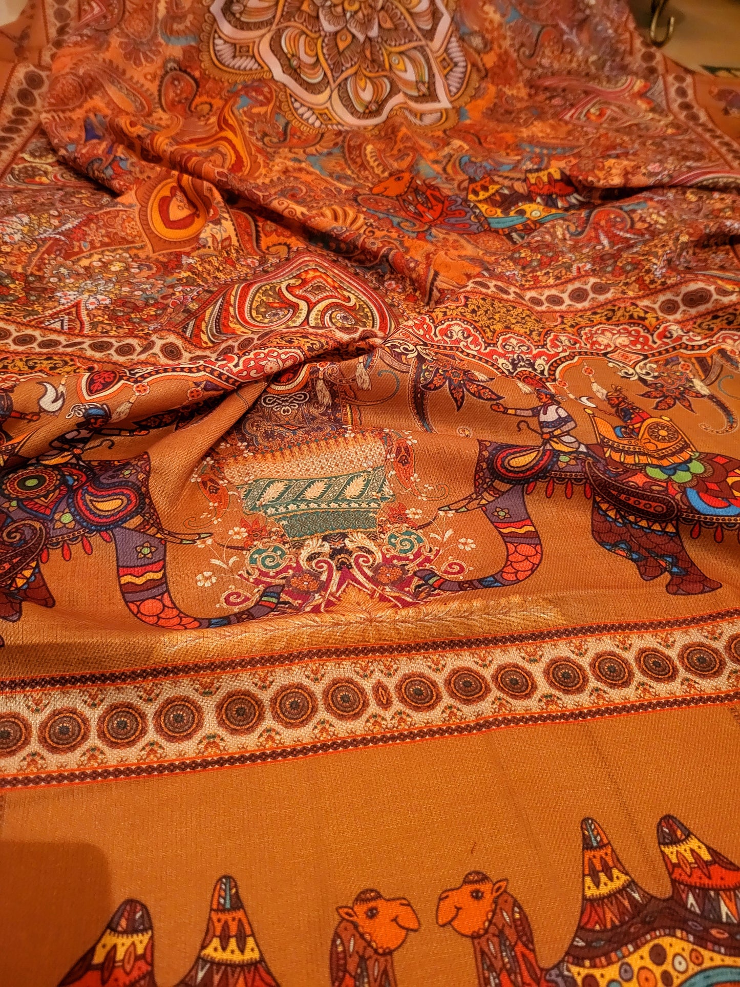 Shikargah pashmina : printed shawl