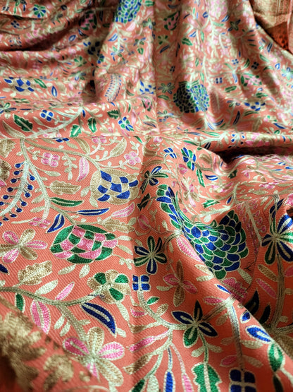 Paper machie : Embroidered shawl