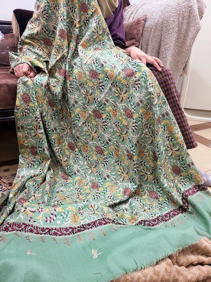 Paper machie : Embroidered shawl