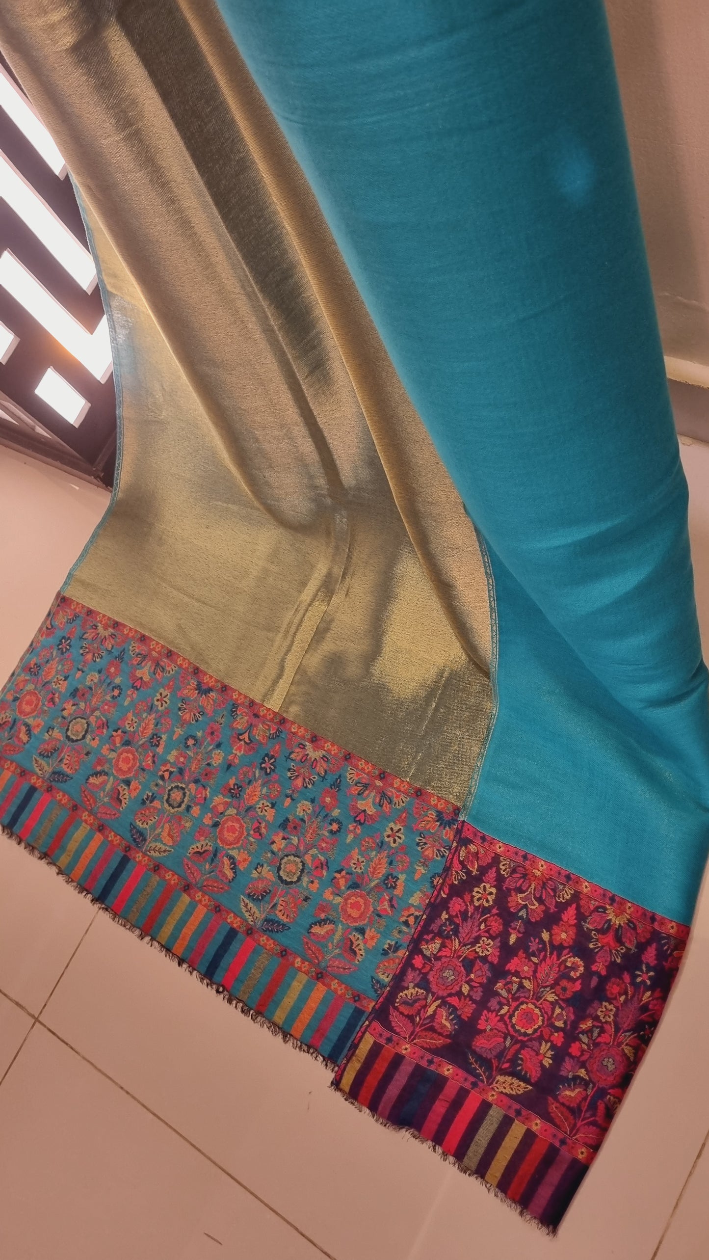 Kaani shawl: Moonlight Reversible