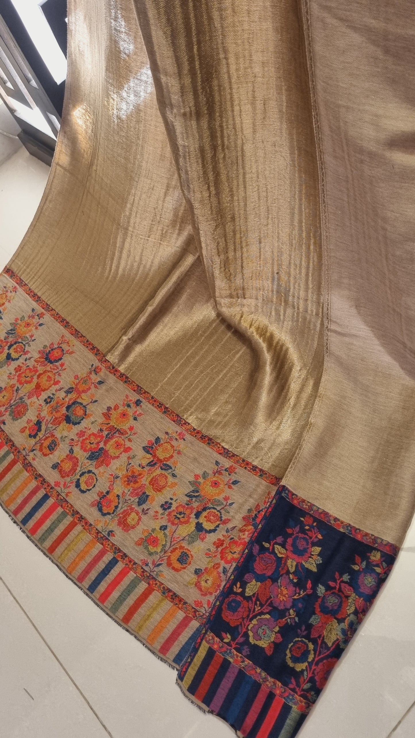 Kaani shawl: Moonlight Reversible