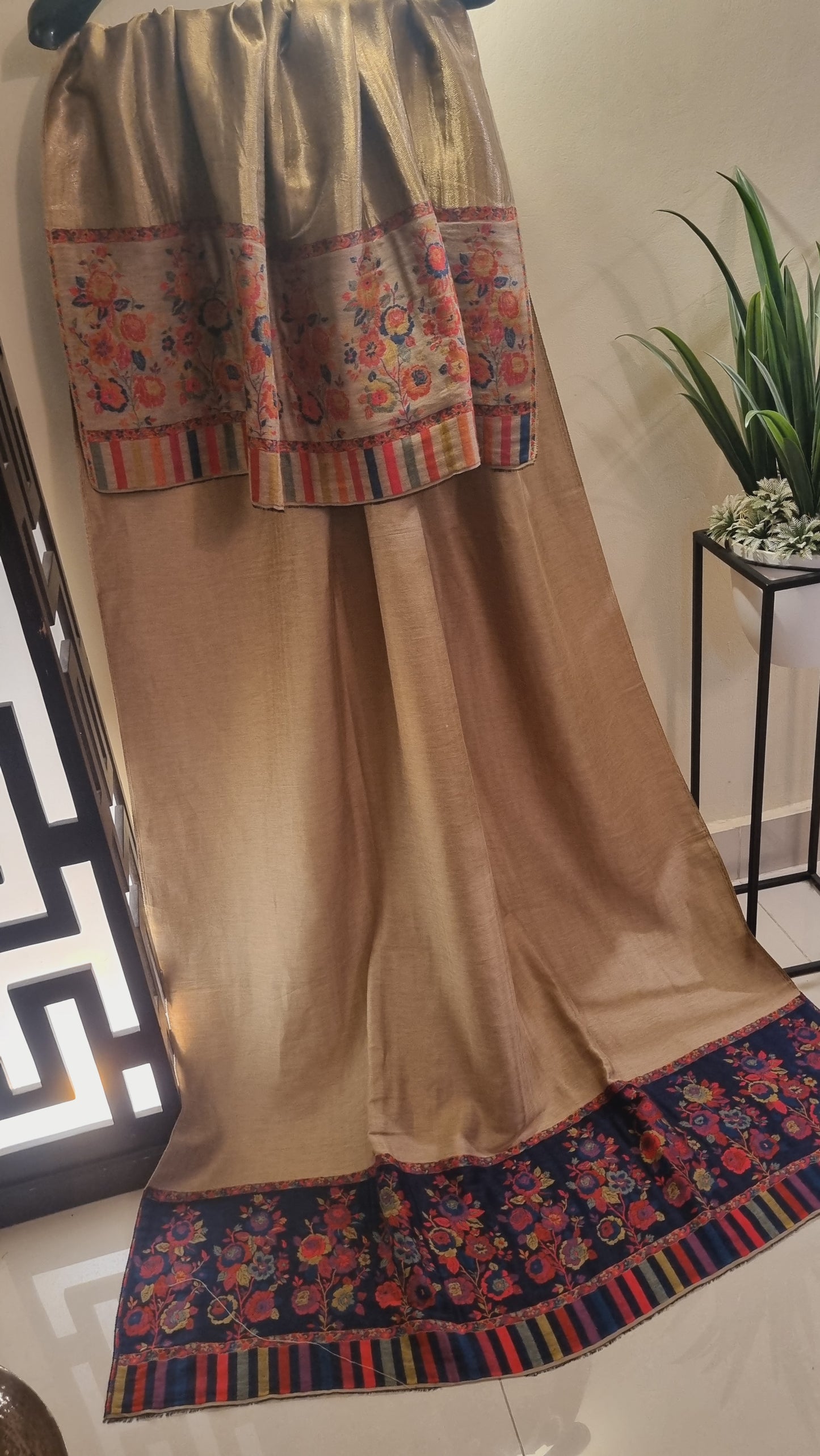 Kaani shawl: Moonlight Reversible