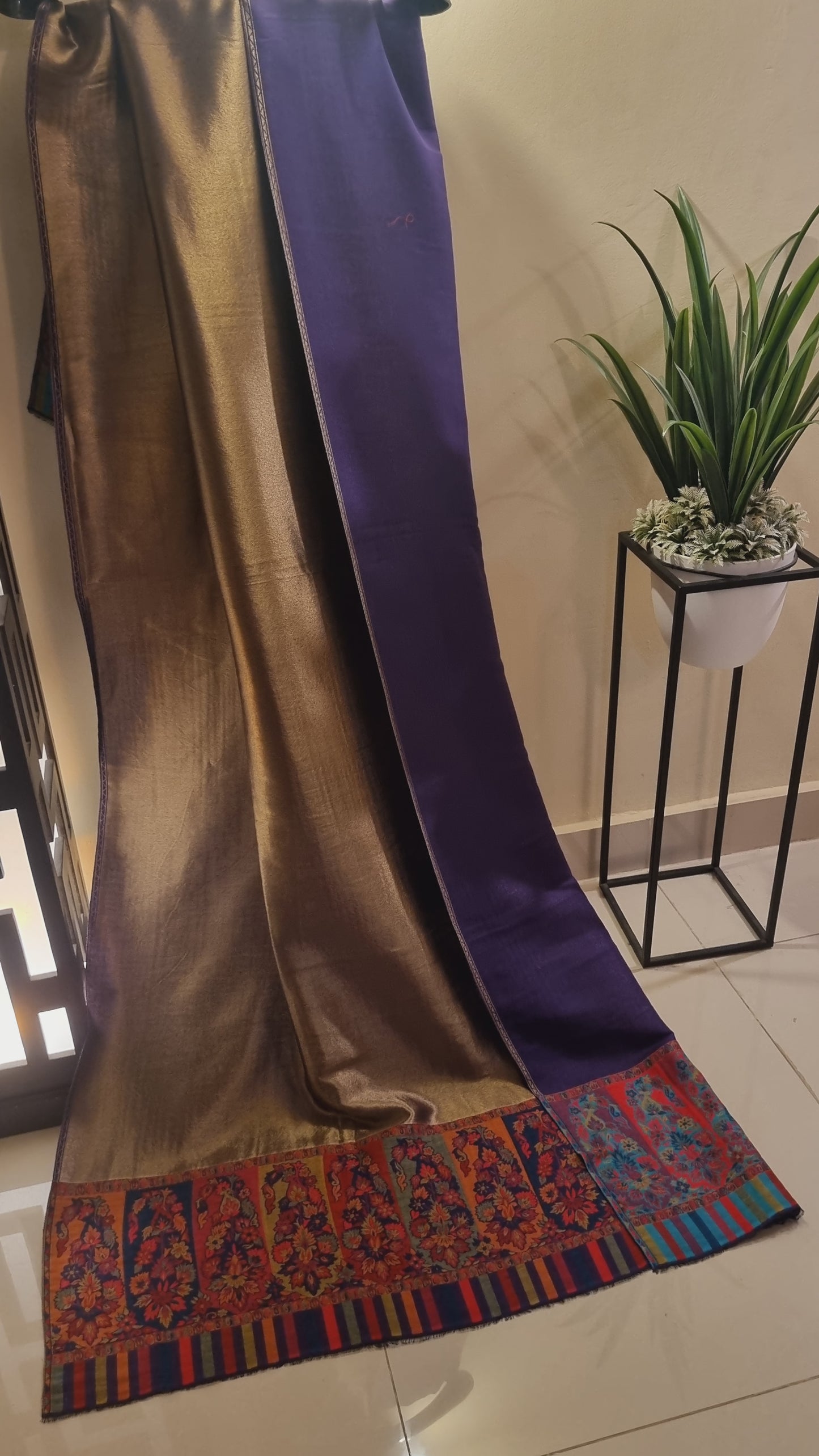 Kaani shawl: Moonlight Reversible