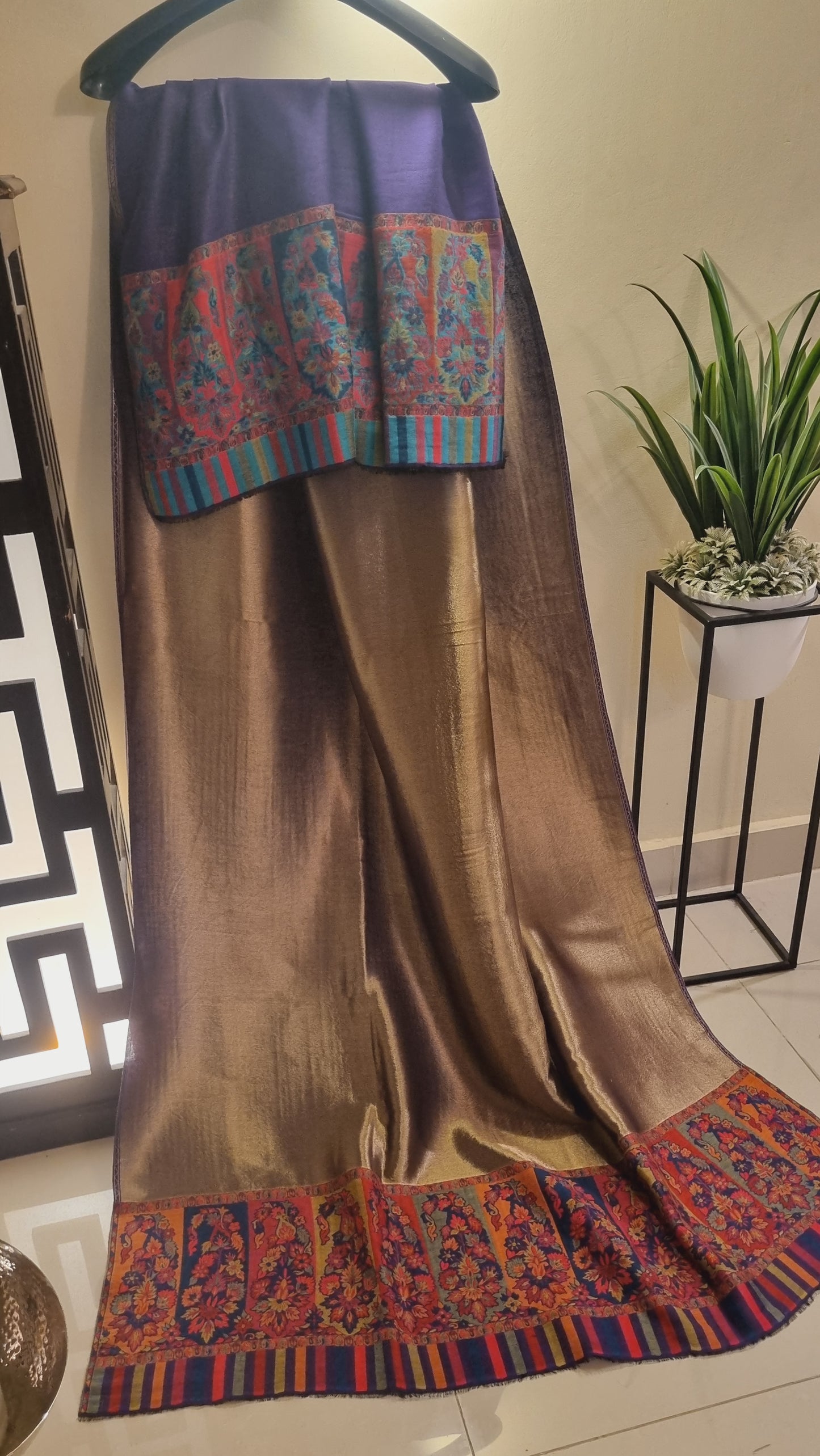 Kaani shawl: Moonlight Reversible