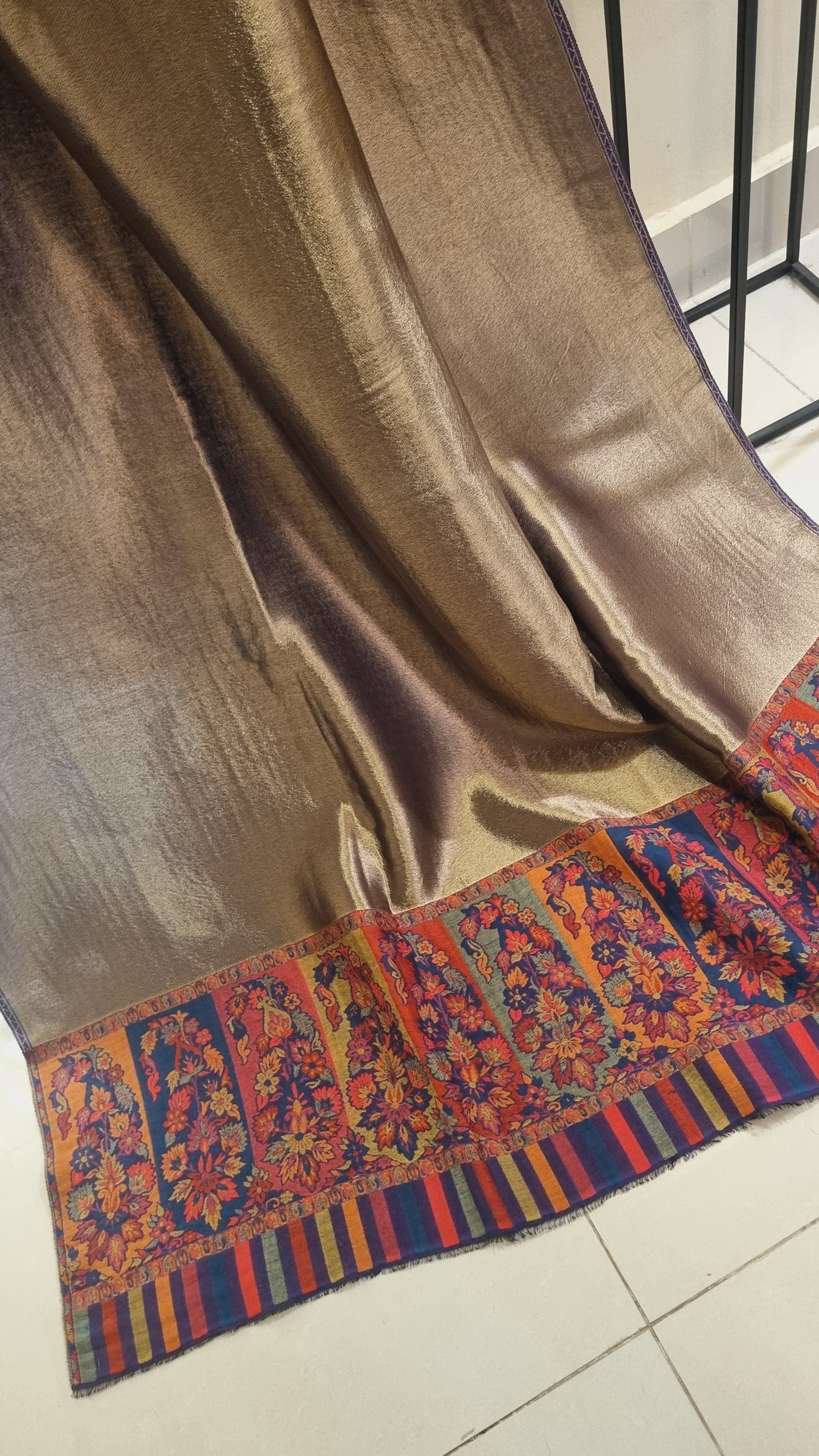 Kaani shawl: Moonlight Reversible