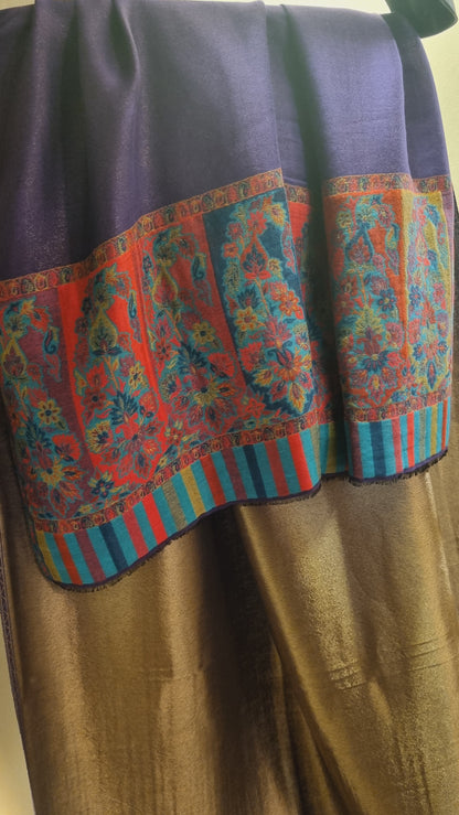 Kaani shawl: Moonlight Reversible