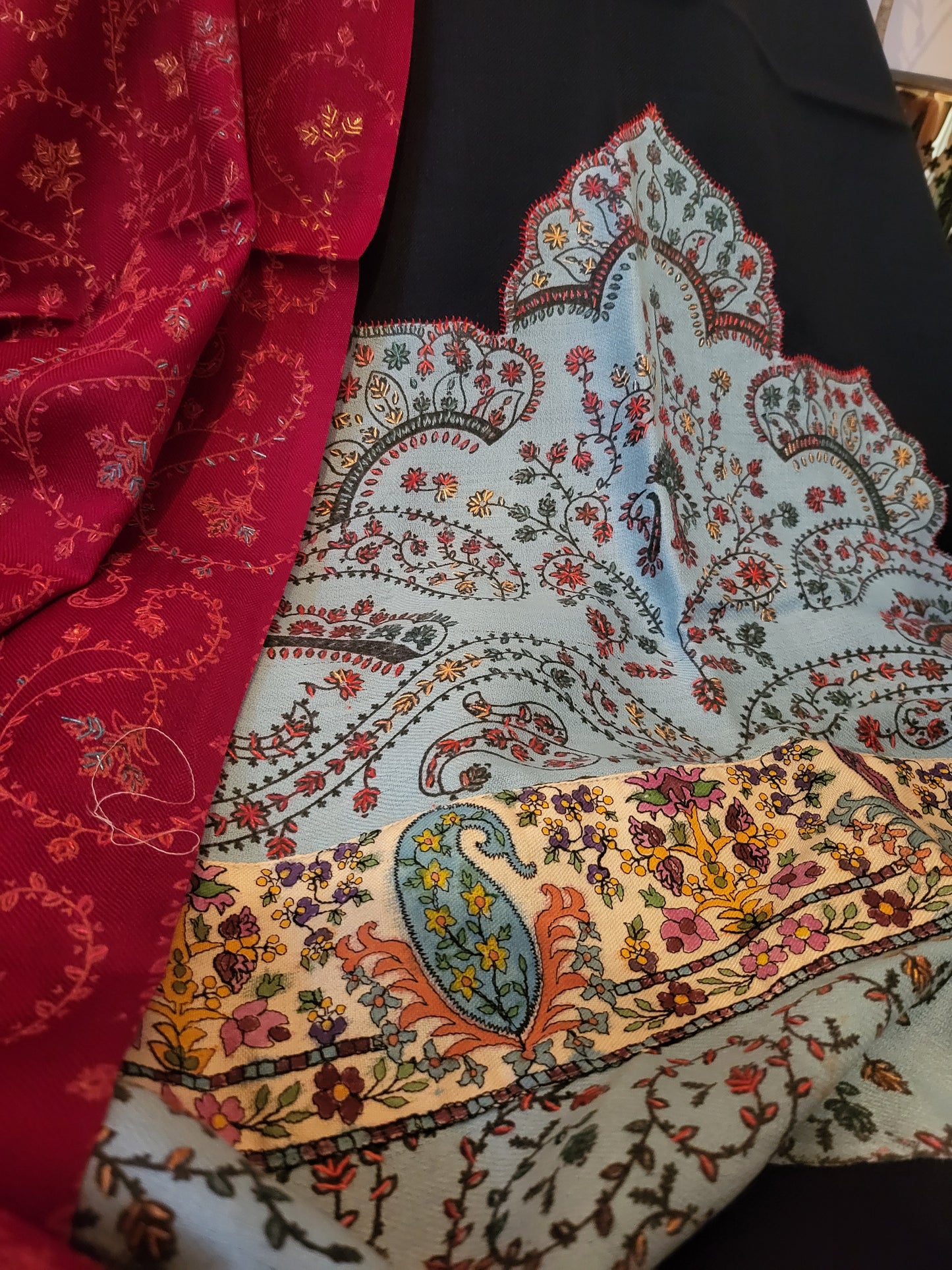 Kalamkari shirt : hand embroidered
